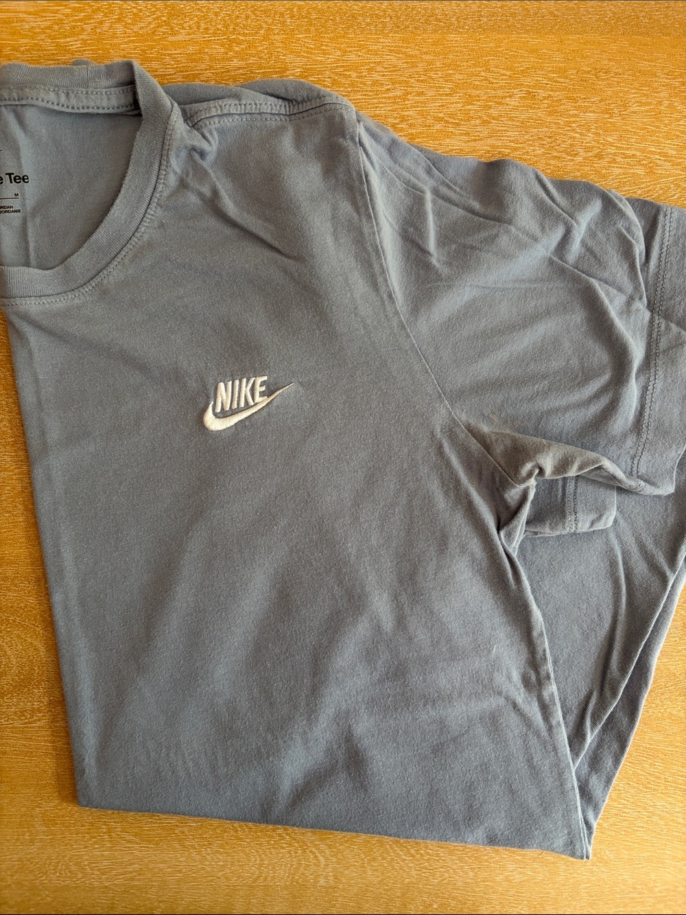 Nike Men’s Short Sleeve Crew Tee in Blue with White Logo